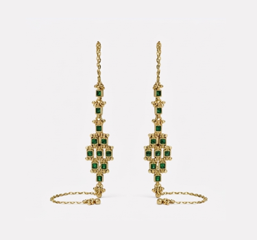 Pendientes Ninfa Musgo