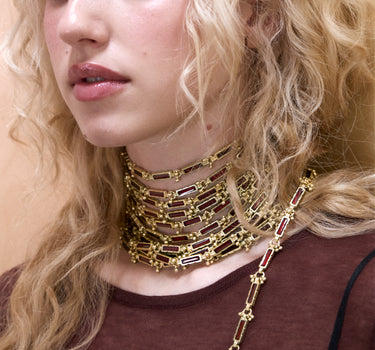 Collar Eunice Cereza