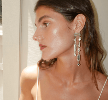 Pendientes Nira plata - SACH ATELIER