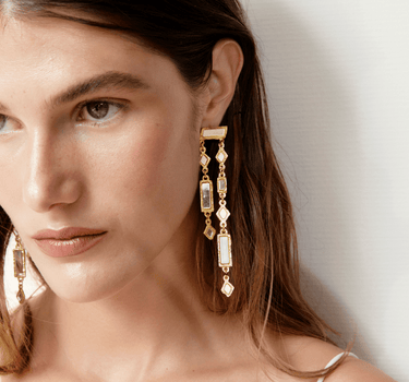 Pendientes Nira oro - SACH ATELIER