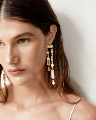 Pendientes Nira oro - SACH ATELIER