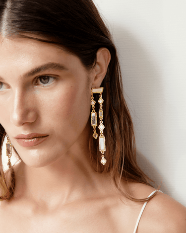 Pendientes Nira oro - SACH ATELIER