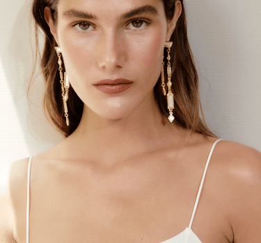 Pendientes Nira oro - SACH ATELIER