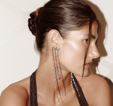 Pendientes Nyssia plata - SACH ATELIER