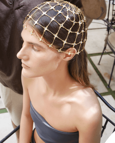 Casquete Nébula oro - SACH ATELIER
