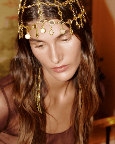 Casquete Ylvana oro - SACH ATELIER