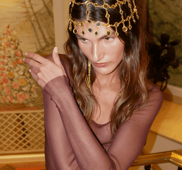 Casquete Ylvana oro - SACH ATELIER