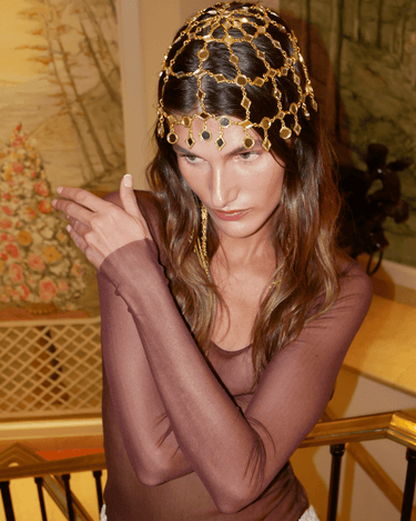 Casquete Ylvana oro - SACH ATELIER