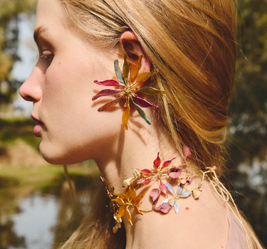 Pendientes Amapola Color