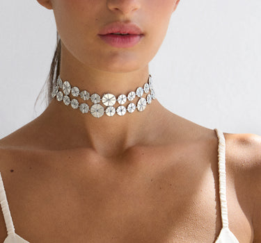 Choker Orbita Plata