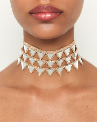 Choker Escama Rosa 2