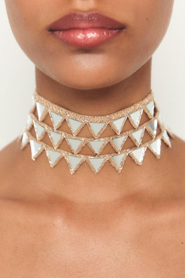 Choker Escama Rosa 2