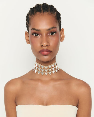 Choker Escama Rosa 3