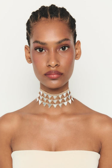 Choker Escama Rosa 3