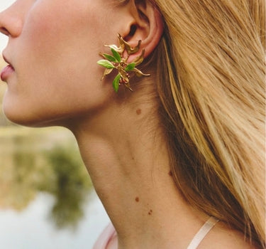 Pendientes Pétalo Uva