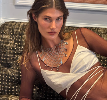 Collar Thessyra plata