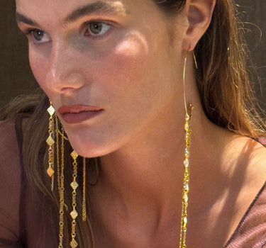 Olea gold earrings