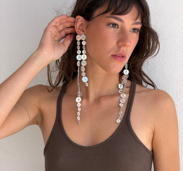 Pendientes Lava Plata