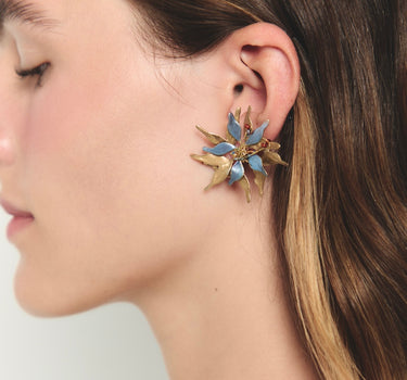 Pendientes Pétalo Cielo