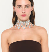 Choker Lluvia plata 4