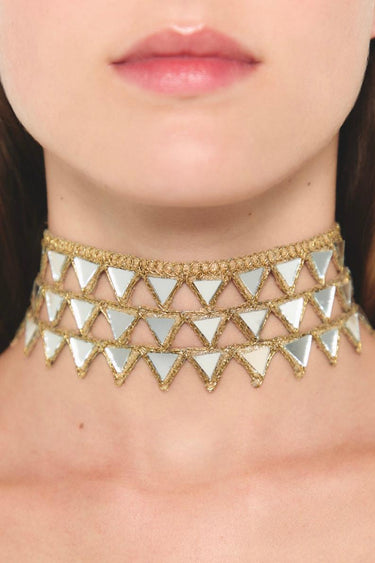 Choker Escama Oro 2