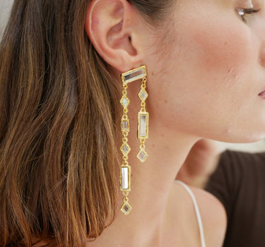 Pendientes Nira oro - SACH ATELIER