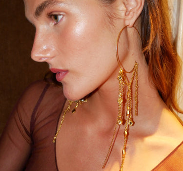 Pendientes Olea oro - SACH ATELIER