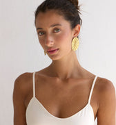 Pendientes Luna Oro