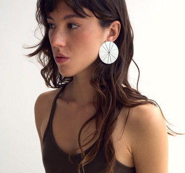 Pendientes Luna Plata