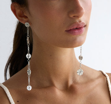 Pendientes Saturno Plata