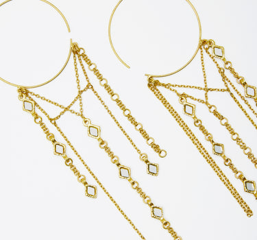 Olea gold earrings