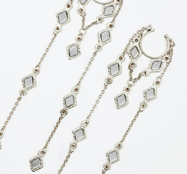 Ava silver earcuff