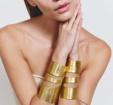 Brazalete Amonet oro - SACH ATELIER