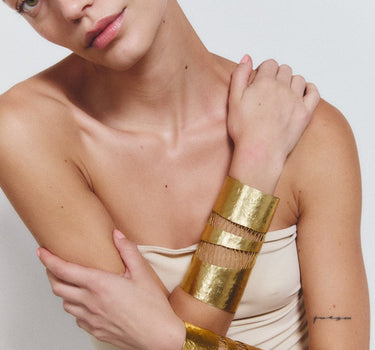 Brazalete Amonet oro - SACH ATELIER