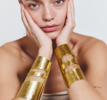 Brazalete Amonet oro - SACH ATELIER