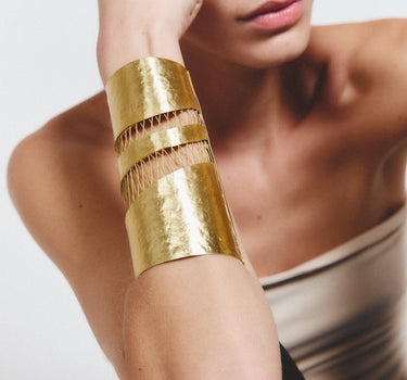Brazalete Amonet oro - SACH ATELIER
