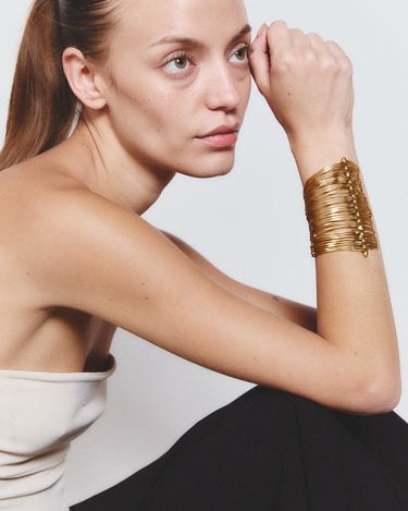 Brazalete Mafdet oro - SACH ATELIER