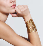 Brazalete Mafdet oro - SACH ATELIER