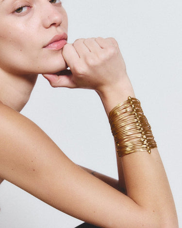 Brazalete Mafdet oro - SACH ATELIER