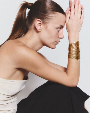 Brazalete Mafdet oro - SACH ATELIER