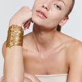 Brazalete Mafdet oro - SACH ATELIER