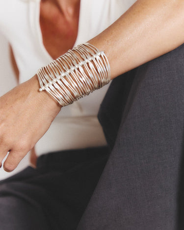 Brazalete Mafdet Plata - SACH ATELIER