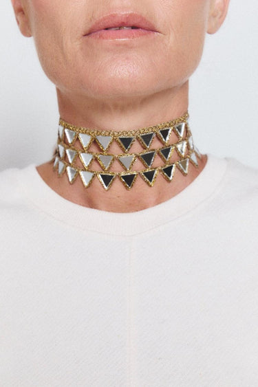 Choker Escama Oro 4