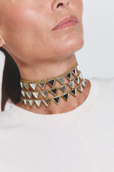Choker Escama Oro 5