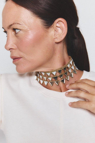 Choker Escama Oro 3
