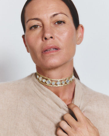 Choker Lirio oro - SACH ATELIER