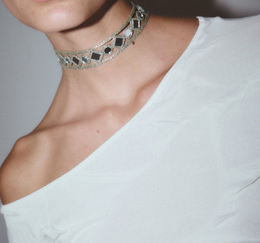 Choker Lirio plata - SACH ATELIER