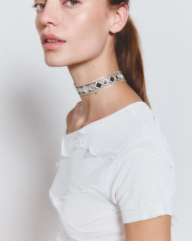 Choker Lirio plata - SACH ATELIER