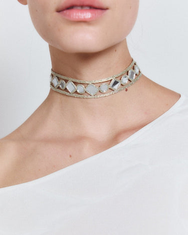 Choker Lirio plata - SACH ATELIER