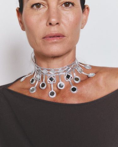 Choker Lluvia plata - SACH ATELIER